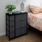 Simplify Commode de rangement à 7 tiroirs grise : Meuble de rangement utilitaire en acier et polypropylène, Rangement universel et pour vêtements