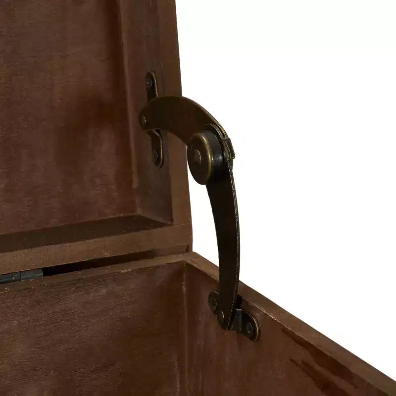 Malle de rangement en bois brun Household Essentials Small Arch