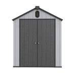 Abri de jardin en résine toutes saisons avec plancher, 1,8 m x 1,2 m/1,8 m x 2,4 m/2,4 m x 1,8 m/2,4 m x 3 m, Spire Tool Shed