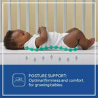 Matelas hybride 2 étapes pour lit de bébé et tout-petit Sealy Cozy Cool : Ferme, mousse de gel, hypoallergénique, épaisseur de 14,6 cm