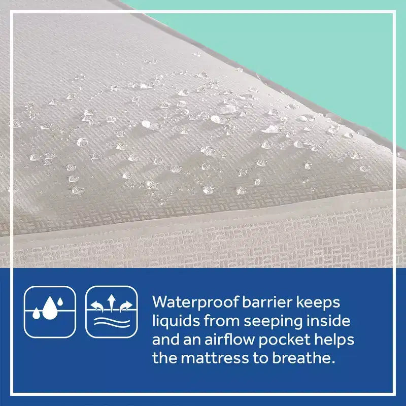 Matelas hybride 2 étapes pour lit de bébé et tout-petit Sealy Cozy Cool : Ferme, mousse de gel, hypoallergénique, épaisseur de 14,6 cm