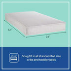 Matelas hybride 2 étapes pour lit de bébé et tout-petit Sealy Cozy Cool : Ferme, mousse de gel, hypoallergénique, épaisseur de 14,6 cm
