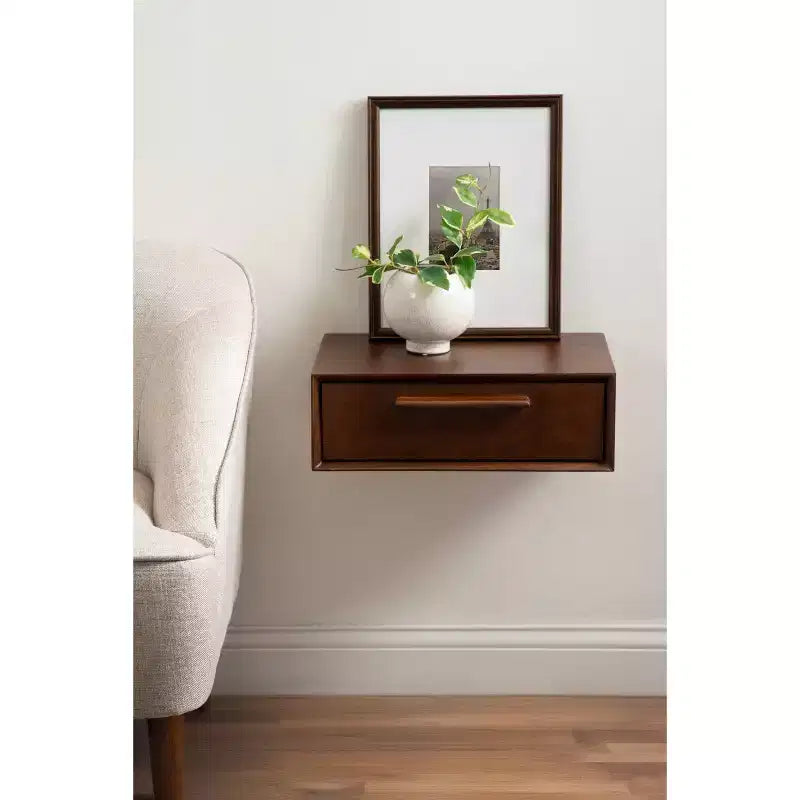 Kate & Laurel All Things Decor Étagère de rangement en bois McCutcheon, 45,7 x 30,5 x 15,2 cm, Noyer brun