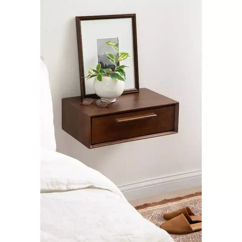 Kate & Laurel All Things Decor Étagère de rangement en bois McCutcheon, 45,7 x 30,5 x 15,2 cm, Noyer brun