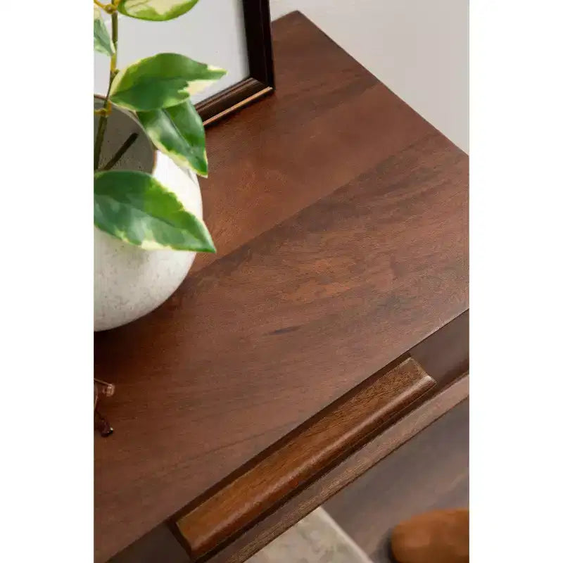 Kate & Laurel All Things Decor Étagère de rangement en bois McCutcheon, 45,7 x 30,5 x 15,2 cm, Noyer brun