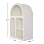 Étagère murale géométrique arquée en bois 24"x16" avec formes de blocs Crème - Olivia & May : Style traditionnel, aucun assemblage, rangement ouvert