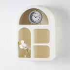 Étagère murale géométrique arquée en bois 24"x16" avec formes de blocs Crème - Olivia & May : Style traditionnel, aucun assemblage, rangement ouvert
