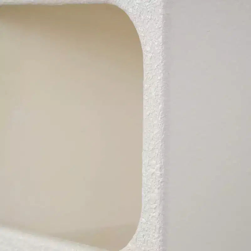 Étagère murale géométrique arquée en bois 24"x16" avec formes de blocs Crème - Olivia & May : Style traditionnel, aucun assemblage, rangement ouvert