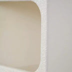 Étagère murale géométrique arquée en bois 24"x16" avec formes de blocs Crème - Olivia & May : Style traditionnel, aucun assemblage, rangement ouvert