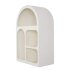 Étagère murale géométrique arquée en bois 24"x16" avec formes de blocs Crème - Olivia & May : Style traditionnel, aucun assemblage, rangement ouvert