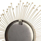 Olivia & May Miroir mural en forme d'étoile (ensemble de 3), doré : Cadre en fer, décor glamour luxueux, aucun assemblage requis