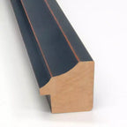 Miroir mural de salle de bain 30 po x 24 po en bois, bronze foncé, cadre en forme de cuillère non biseauté – Amanti Art : Rectangle moderne, fixation murale, quincaillerie incluse
