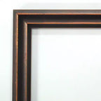 Miroir mural de salle de bain 30 po x 24 po en bois, bronze foncé, cadre en forme de cuillère non biseauté – Amanti Art : Rectangle moderne, fixation murale, quincaillerie incluse