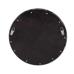 Miroir mural décoratif rond encadré Stanton par Howard Elliott, noir mat : 16 po, moderne en polyuréthane, aucun assemblage requis