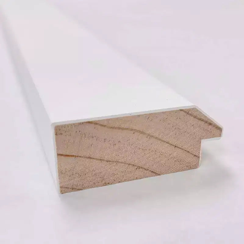 Miroir de porte Amanti Art 18" x 52" en bois blanc non biseauté