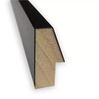 Miroir mural carré Lucie Noir non biseauté 27" x 27" - Amanti Art : Moderne, quincaillerie de fixation incluse
