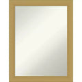 22" x 28" Non-Beveled Grace Brushed Gold Wall Mirror - Amanti Art: Rectangle, Polystyrene Frame, Includes Mounting Hardware