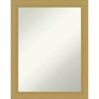 22" x 28" Non-Beveled Grace Brushed Gold Wall Mirror - Amanti Art: Rectangle, Polystyrene Frame, Includes Mounting Hardware