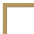 Miroir mural Grace brossé doré 22" x 28" sans biseau - Amanti Art : Rectangle, cadre en polystyrène, quincaillerie de montage incluse