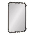 Kate & Laurel All Things Decor 20"x27" Brazelton Framed Wall Mirror Black