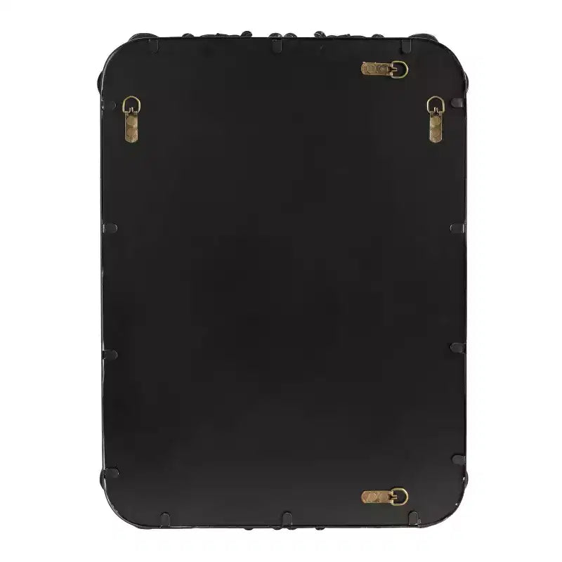 Miroir mural encadré Kate & Laurel All Things Decor 20"x27" Brazelton Noir