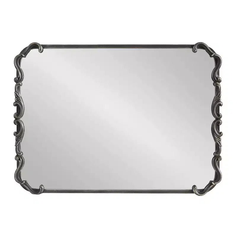 Miroir mural encadré Kate & Laurel All Things Decor 20"x27" Brazelton Noir