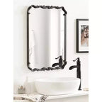 Miroir mural encadré Kate & Laurel All Things Decor 20"x27" Brazelton Noir