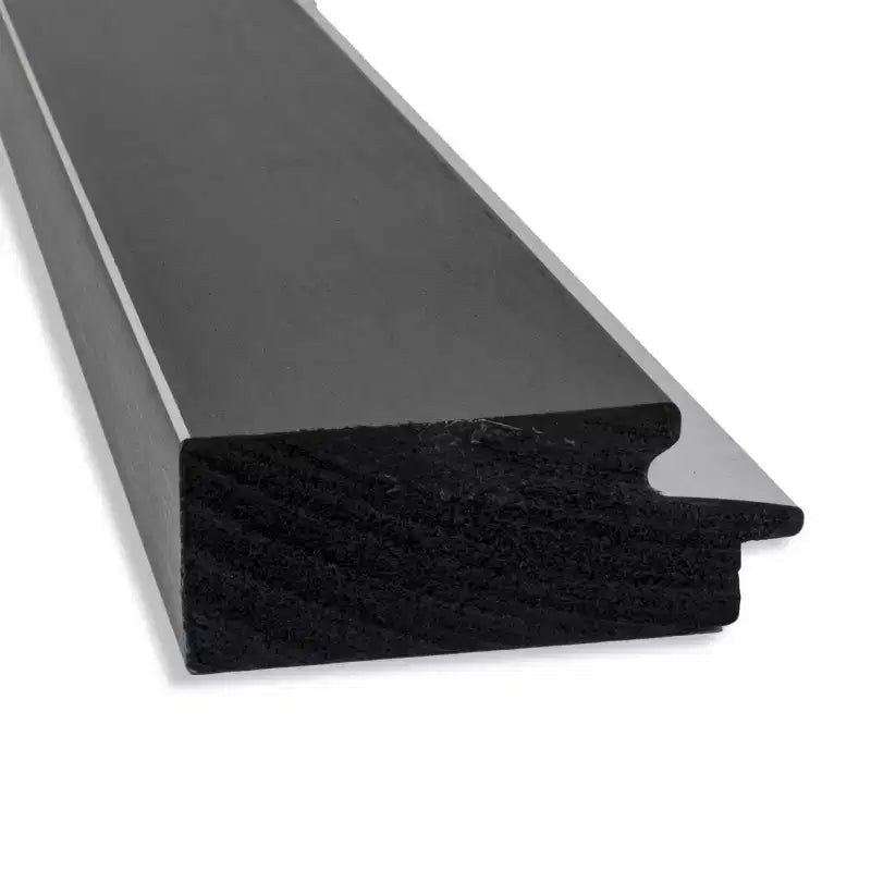 Miroir mural de salle de bain Eva noir non biseauté 44 po x 33 po - Amanti Art : Rectangle moderne, Quincaillerie de montage incluse