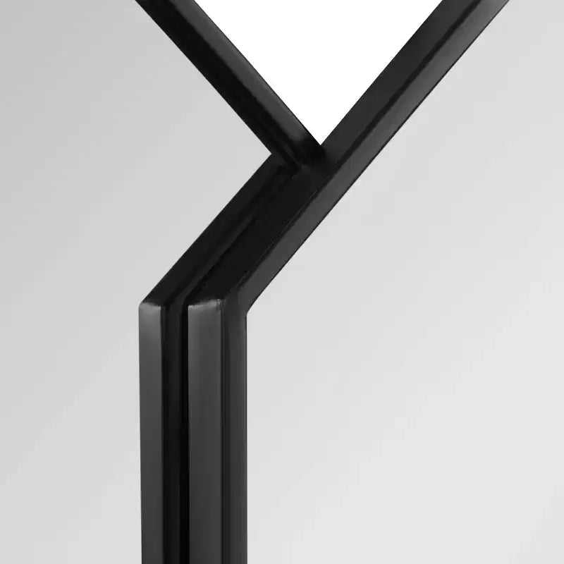 Miroir mural encadré Diaz 71 cm x 68,5 cm Noir - Kate & Laurel All Things Decor : Hexagonal, Design Moderne, Aucun assemblage requis