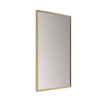 Miroir rectangulaire doré Brewster Laia : Style moderne, Miroir 29"x23", Aucun assemblage requis, Miroir décoratif mural