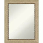 23" x 29" Non-Beveled Astor Champagne Wall Mirror - Amanti Art