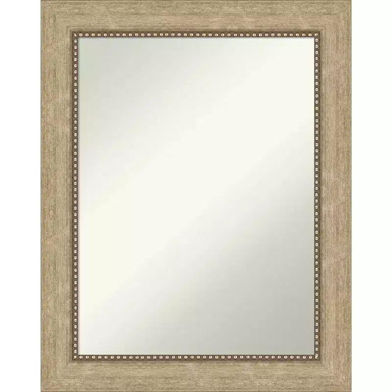 23" x 29" Non-Beveled Astor Champagne Wall Mirror - Amanti Art