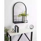 Miroir mural fonctionnel Estero 20 po x 28 po noir - Kate & Laurel All Things Decor