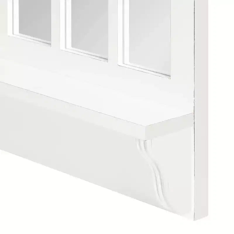 Miroir mural avec étagère Wallhaus 53x91 cm blanc - Kate & Laurel All Things Decor
