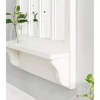 Miroir mural avec étagère Wallhaus 53x91 cm blanc - Kate & Laurel All Things Decor