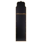 Miroir mural encadré en métal, longueur sol, Storied Home, finition feuille d'or antique : design rectangulaire de 178 cm, aucun assemblage requis