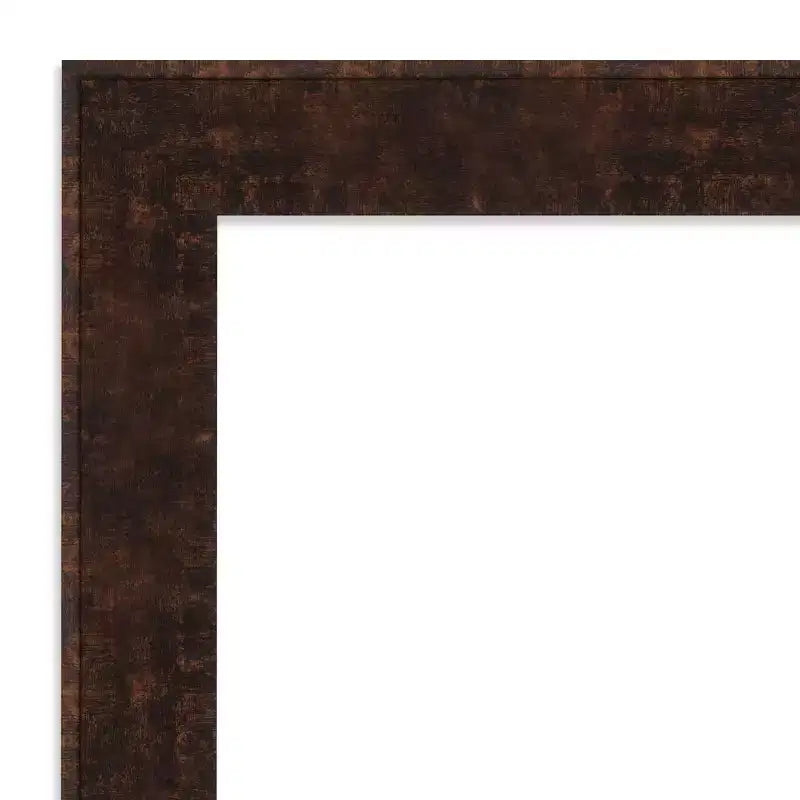Miroir à poser ou mural William de 71 x 163 cm, cadre étroit couleur bronze - Amanti Art : Cadre moderne en polystyrène, peut être fixé au mur