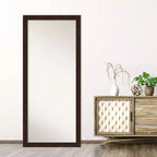 Miroir à poser ou mural William de 71 x 163 cm, cadre étroit couleur bronze - Amanti Art : Cadre moderne en polystyrène, peut être fixé au mur