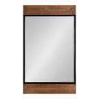 Kate & Laurel All Things Decor Miroir mural rectangulaire Kincaid 50,8 x 91,4 cm Brun rustique : Style rustique, aucun assemblage requis