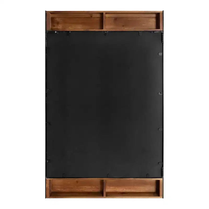 Kate & Laurel All Things Decor Miroir mural rectangulaire Kincaid 50,8 x 91,4 cm Brun rustique : Style rustique, aucun assemblage requis