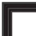 Miroir à poser pleine longueur colonial noir 30" x 66" sans biseau - Amanti Art