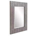 Miroir mural Howard Elliott 42"x42" Kenton Sunburst avec cadre en fer : Décor moderne, aucun assemblage requis, fixation murale