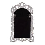 Miroir mural et d'appoint cintré Howard Elliott 22"x14" avec cadre orné complexe argenté