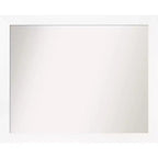 31" x 25" Non-Beveled Cabinet Narrow Bathroom Wall Mirror White - Amanti Art