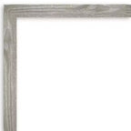 Miroir mural carré 79 x 63,5 cm, sans biseau, gris tourterelle délavé - Amanti Art