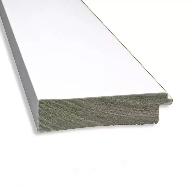 Miroir mural blanc non biseauté de 34" x 28" pour armoire - Amanti Art : Style moderne, cadre en polystyrène, quincaillerie de montage incluse