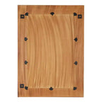 Miroir mural Trèfle en bois bleu - Olivia & May : Style contemporain, Forme rectangulaire, Aucun assemblage requis