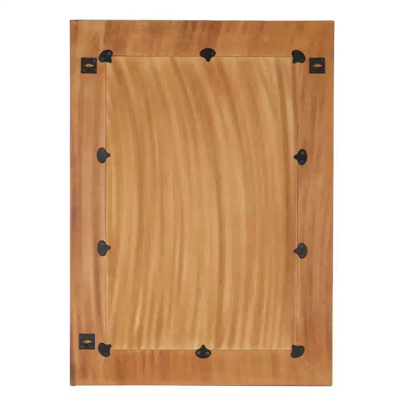 Miroir mural Trèfle en bois bleu - Olivia & May : Style contemporain, Forme rectangulaire, Aucun assemblage requis