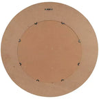 Miroir mural en bois sculpté abstrait 36"x36" - Olivia & May : Style Bohème, Cadre en pin