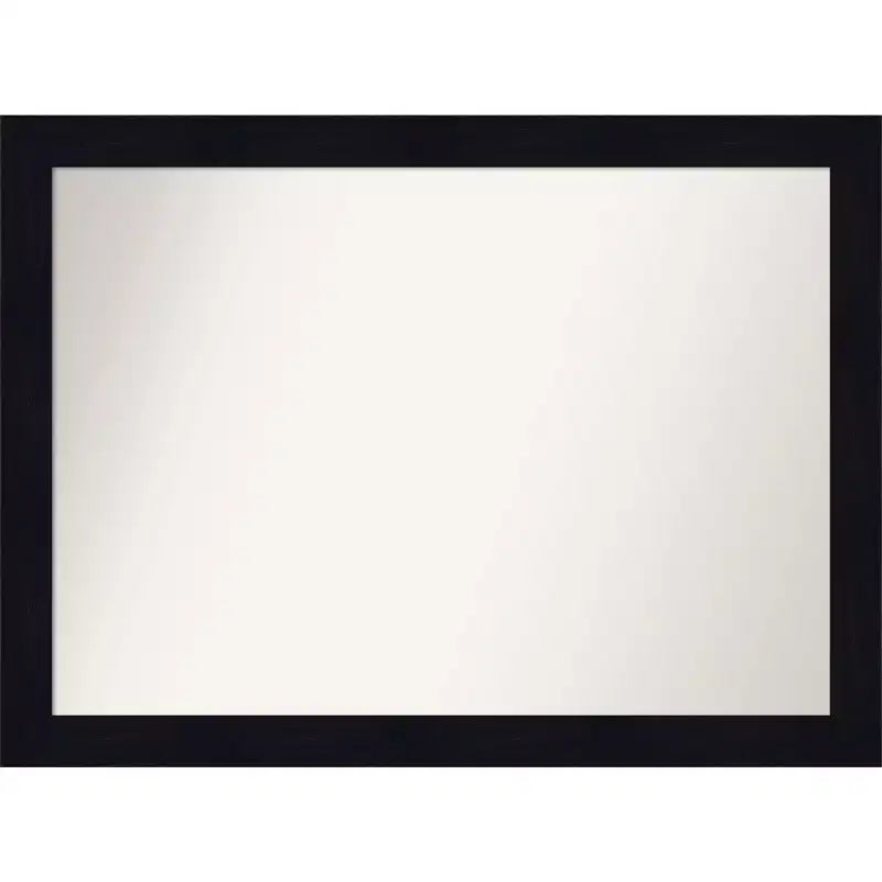 42" x 31" Non-Beveled Shiplap Navy Wood Bathroom Wall Mirror - Amanti Art: Modern Rectangle, Wall Mount